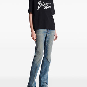 Balmain Boxy T-shirt with Brush print