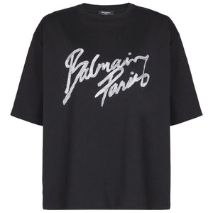 Balmain Boxy T-shirt with Brush print