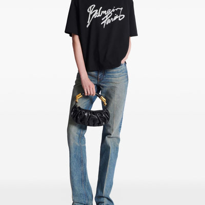 Balmain Boxy T-shirt with Brush print