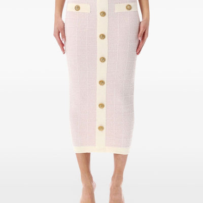 Balmain Tweed long skirt