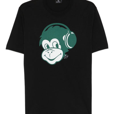 Ps By Paul Smith Monkey Headphone cotton t-shirt