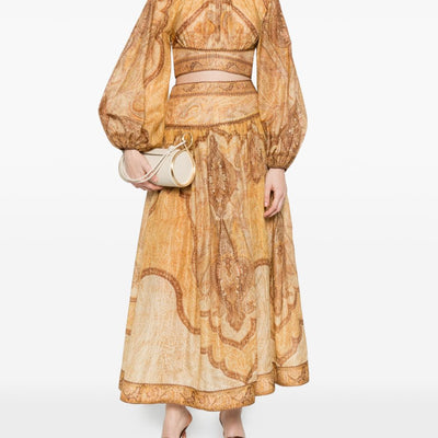 Zimmermann Wanderlust cotton and silk top