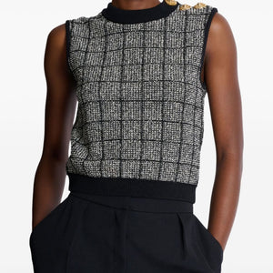 Balmain Tweed Tank Top