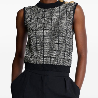 Balmain Tweed Tank Top