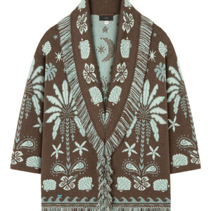 Alanui Echoes Of The Island wool and cotton cardigan