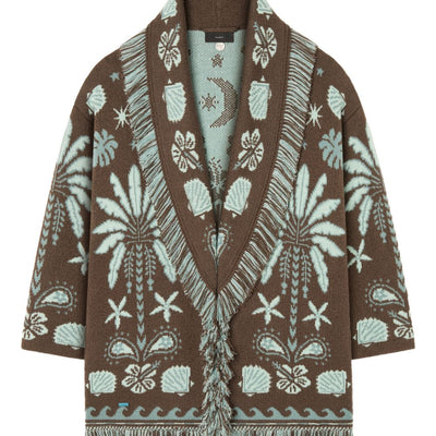 Alanui Echoes Of The Island wool and cotton cardigan