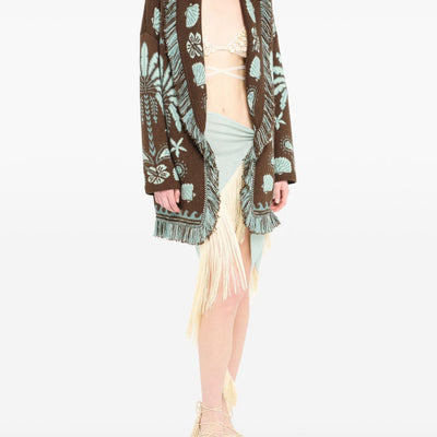 Alanui Echoes Of The Island wool and cotton cardigan
