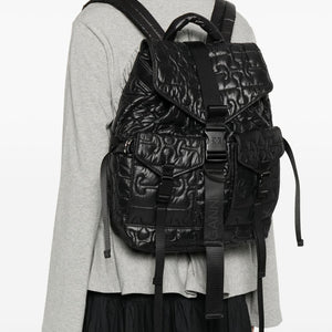 Ganni Quilted Buckle Backpack