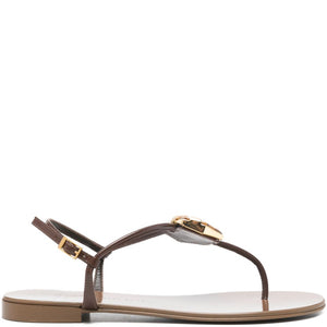 Giuseppe Zanotti Atlantide buckle-embellished thong sandals.