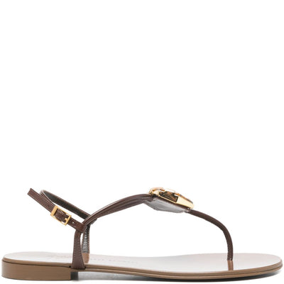 Giuseppe Zanotti Atlantide buckle-embellished thong sandals.