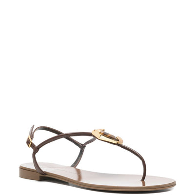 Giuseppe Zanotti Atlantide buckle-embellished thong sandals.