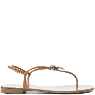 Giuseppe Zanotti Atlantide buckle-embellished thong sandals.