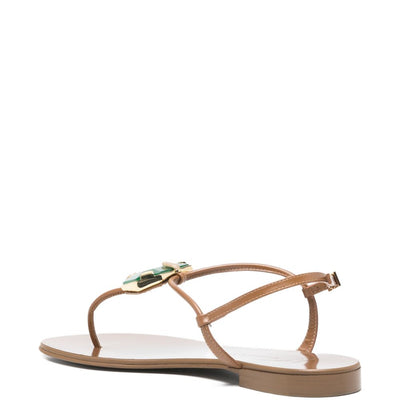 Giuseppe Zanotti Atlantide buckle-embellished thong sandals.