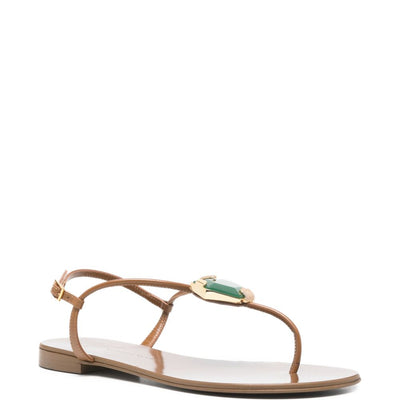 Giuseppe Zanotti Atlantide buckle-embellished thong sandals.