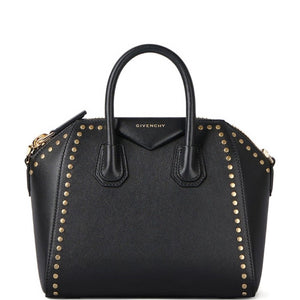Givenchy Mini Antigona Bag In Box Leather With Studs Detail