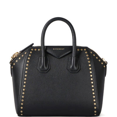 Givenchy Mini Antigona Bag In Box Leather With Studs Detail