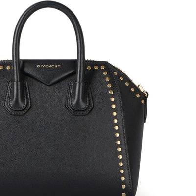 Givenchy Mini Antigona Bag In Box Leather With Studs Detail