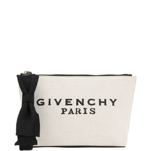 Givenchy Pouch In Canvas With Bow