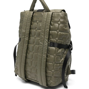 Ganni Quilted Flap-Pocket Backpack