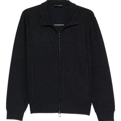 Emporio Armani Cotton blend zipped sweatshirt