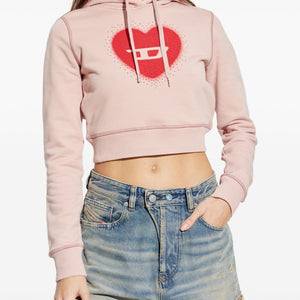 Diesel Heart cotton hoodie