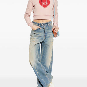 Diesel Heart cotton hoodie