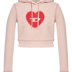 Diesel Heart cotton hoodie