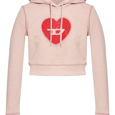 Diesel Heart cotton hoodie