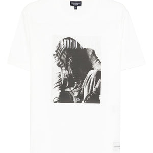 Emporio Armani Printed cotton t-shirt