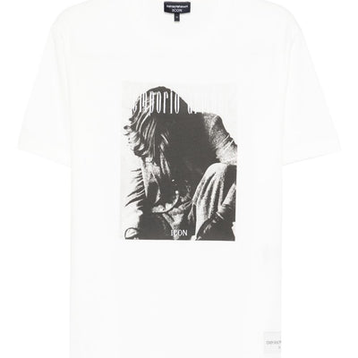 Emporio Armani Printed cotton t-shirt