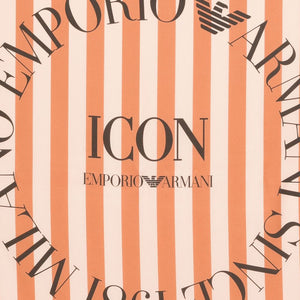 Emporio Armani Icon Print Pure Silk Foulard