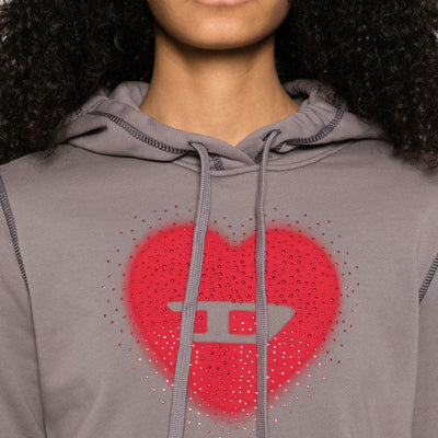 Diesel Heart Cotton Hoodie
