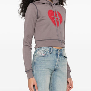 Diesel Heart Cotton Hoodie
