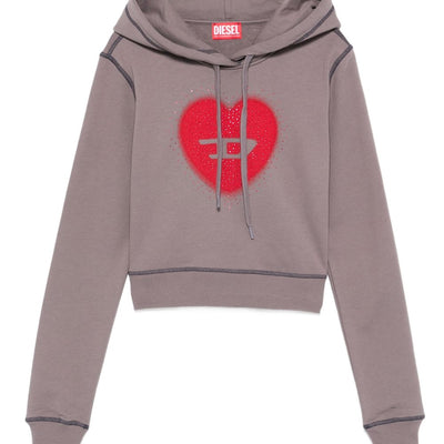 Diesel Heart Cotton Hoodie