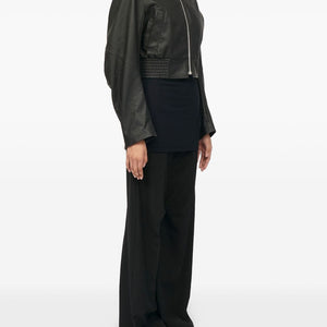MM6 Maison Margiela Leather effect bomber jacket