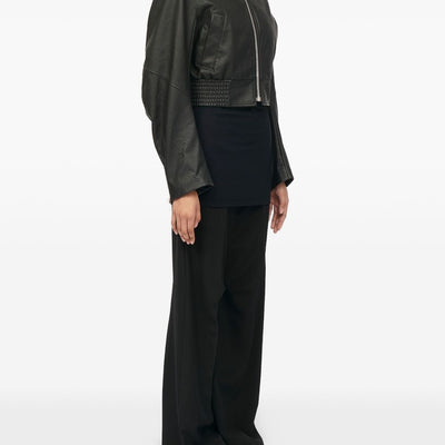 MM6 Maison Margiela Leather effect bomber jacket