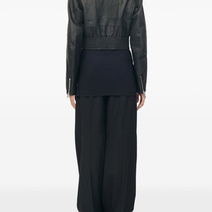 MM6 Maison Margiela Leather effect bomber jacket
