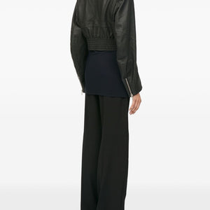 MM6 Maison Margiela Leather effect bomber jacket