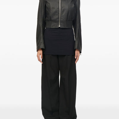 MM6 Maison Margiela Leather effect bomber jacket