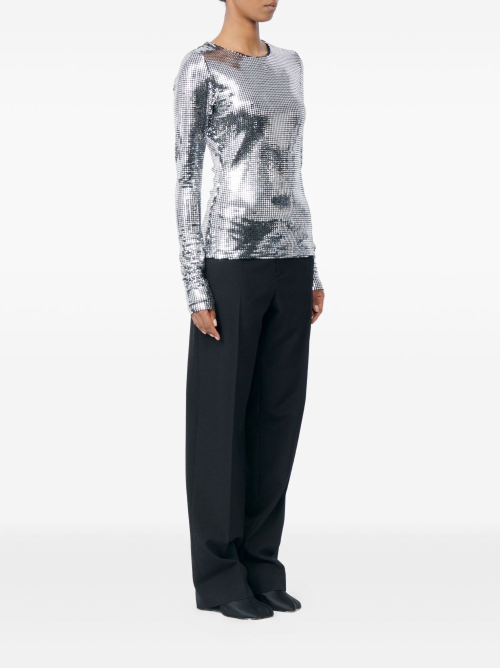 MM6 Maison Margiela Metallized top