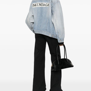 Balenciaga oversized denim cotton jacket