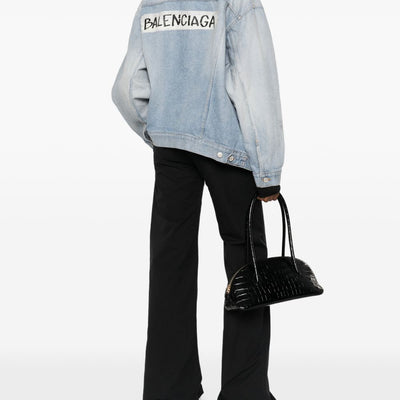 Balenciaga oversized denim cotton jacket