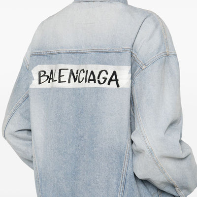 Balenciaga oversized denim cotton jacket