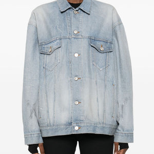 Balenciaga oversized denim cotton jacket