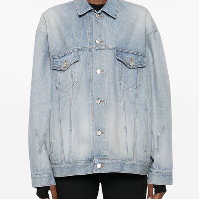 Balenciaga oversized denim cotton jacket