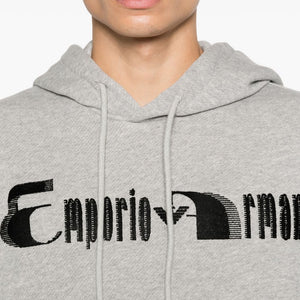 Emporio Armani Logo cotton hoodie