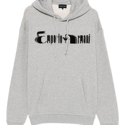 Emporio Armani Logo cotton hoodie