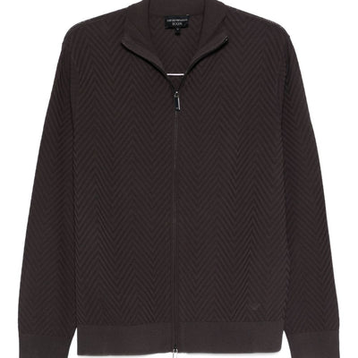 Emporio Armani Chevron cardigan