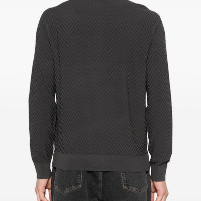 Emporio Armani Chevron cardigan