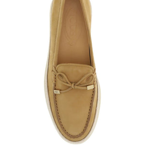Tod'S Nubuck Moccasin Loafers